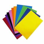 PAQUETE DE CARTULINA DE COLORES FUERTES POR OCTAVOS