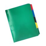 SET X 5 SEPARADORES PARA FOLDER DE 3 HUECOS
